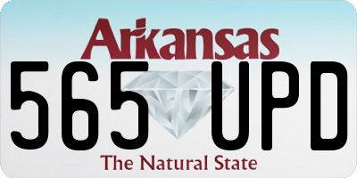 AR license plate 565UPD