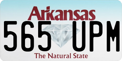 AR license plate 565UPM