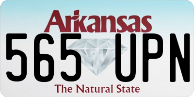 AR license plate 565UPN