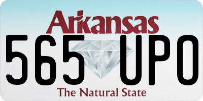 AR license plate 565UPO