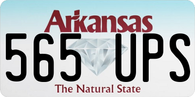 AR license plate 565UPS
