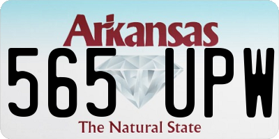 AR license plate 565UPW