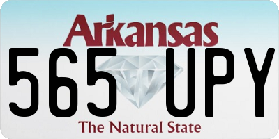 AR license plate 565UPY