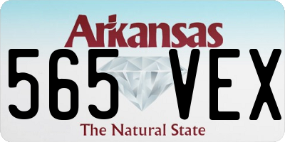 AR license plate 565VEX