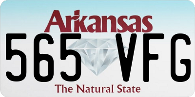 AR license plate 565VFG