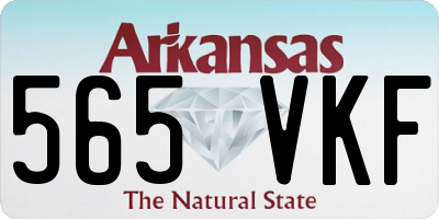 AR license plate 565VKF