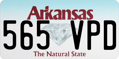 AR license plate 565VPD