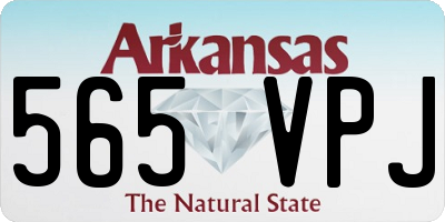 AR license plate 565VPJ