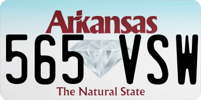 AR license plate 565VSW