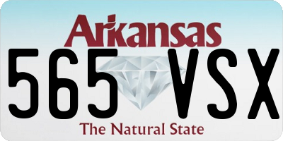 AR license plate 565VSX