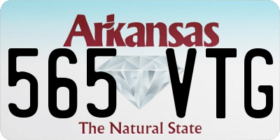 AR license plate 565VTG