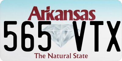 AR license plate 565VTX