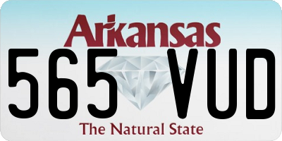 AR license plate 565VUD
