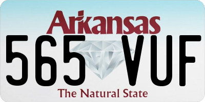 AR license plate 565VUF