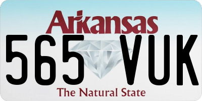 AR license plate 565VUK