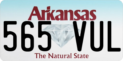 AR license plate 565VUL