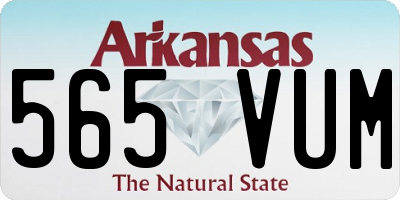 AR license plate 565VUM