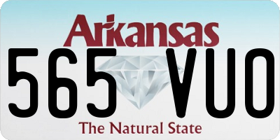 AR license plate 565VUO