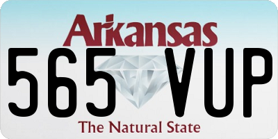 AR license plate 565VUP