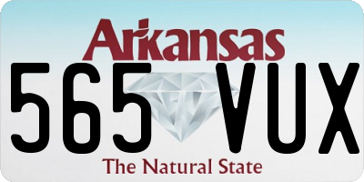 AR license plate 565VUX