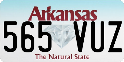 AR license plate 565VUZ