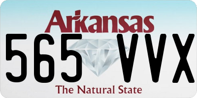 AR license plate 565VVX
