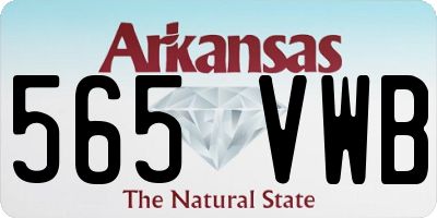 AR license plate 565VWB