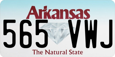 AR license plate 565VWJ