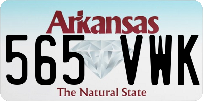 AR license plate 565VWK