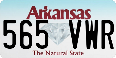 AR license plate 565VWR