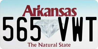 AR license plate 565VWT