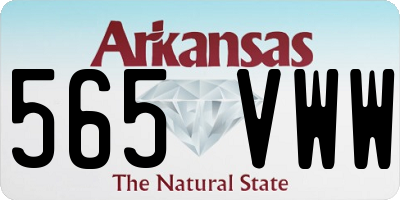 AR license plate 565VWW