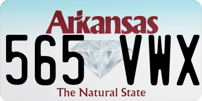 AR license plate 565VWX