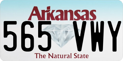 AR license plate 565VWY