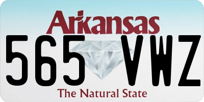 AR license plate 565VWZ