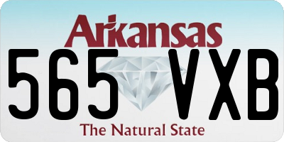 AR license plate 565VXB