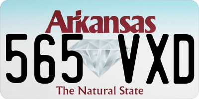 AR license plate 565VXD