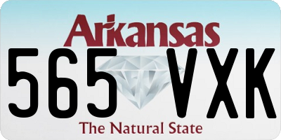 AR license plate 565VXK