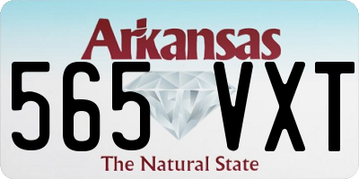 AR license plate 565VXT