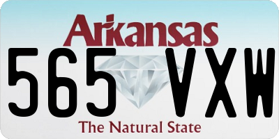 AR license plate 565VXW