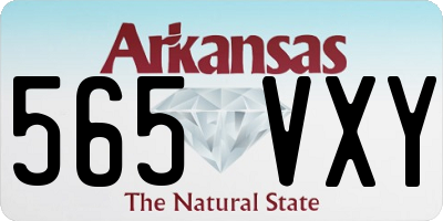 AR license plate 565VXY