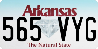 AR license plate 565VYG