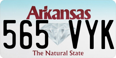 AR license plate 565VYK