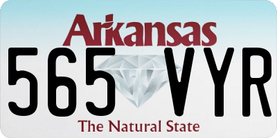 AR license plate 565VYR