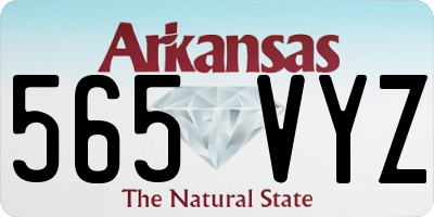 AR license plate 565VYZ