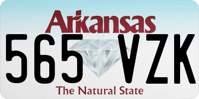 AR license plate 565VZK