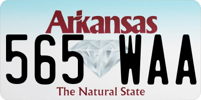 AR license plate 565WAA