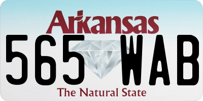 AR license plate 565WAB