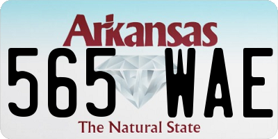 AR license plate 565WAE