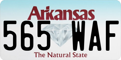 AR license plate 565WAF